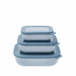 Rosti Mepal Rektangulært Skålesæt Nordic Blue