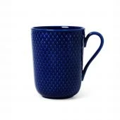 Lyngby Rhombe Color Krus Med Hank 33cl Mørkeblå