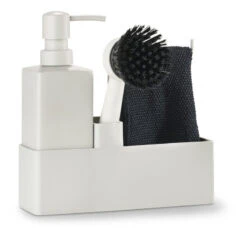 Zone Opvaskesæt Med Karklud, Warm Grey