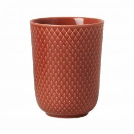 Lyngby Porcelæn Rhombe Krus 33cl, Terracotta