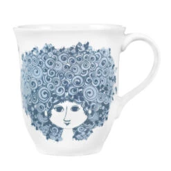 Bjørn Wiinblad Krus Rosalinda Støvet Blå 35 Cl