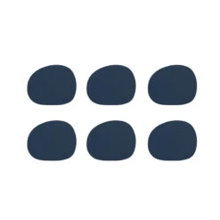 Aida RAW Recycled Coaster Dark Blue 6 Stk.