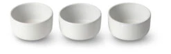 Aida Raw Mini Skål 3 Stk. Arctic White 7,5 Cm