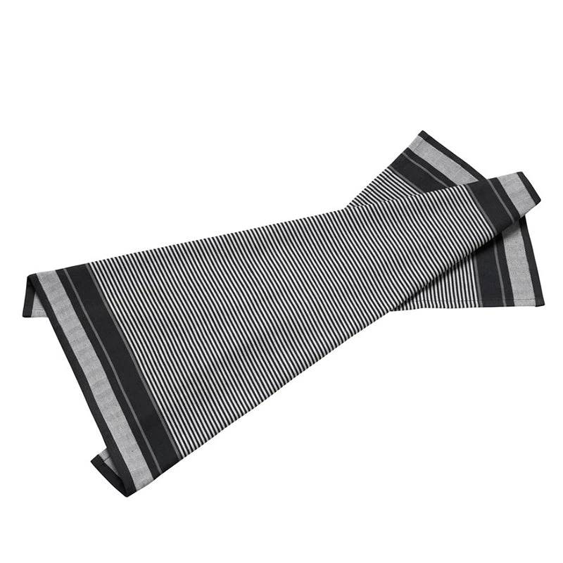 Bastian Tekstiler Jumbo Viskestykke Sort/natur 80x60 Cm