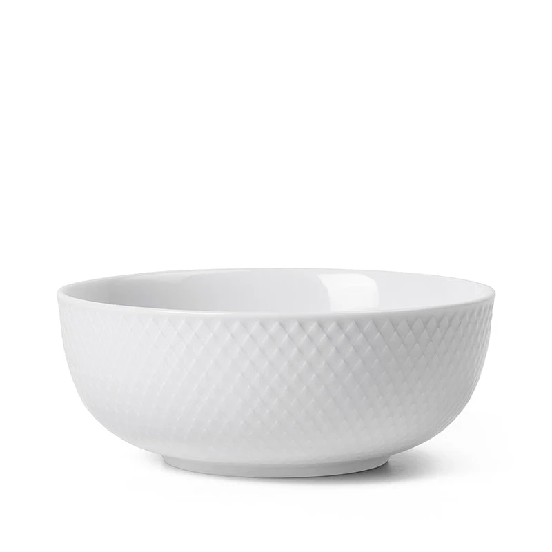Lyngby Porcelæn Rhombe Color Skål Hvid Ø15,5 Cm