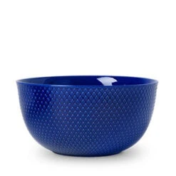 Lyngby Porcelæn Rhombe Skål 22 Cm Mørk Blå