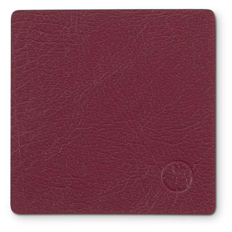 Noort Square Glasbrik 10x10 Cm Wine Red
