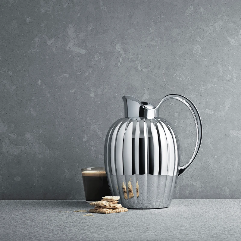 Georg Jensen Bernadotte Termokande Med Trykknap 1 Liter - Billede 2