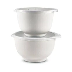 Rosti Margrethe Røreskåle 2+3 Liter Med Låg Pebble Hvid