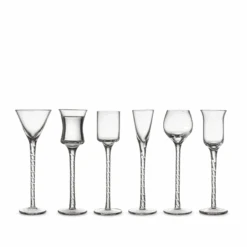 Lyngby Glas Snapseglas 6 Stk. 18 Cm