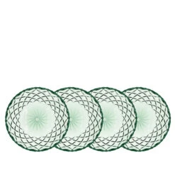 Lyngby Glas Sorrento Asiet Grøn 4 Stk. 16 Cm