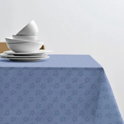 Södahl Forget-me-not Damaskdug Sky Blue 140x270 Cm