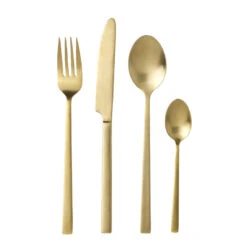 Bitz Bestik 16 Dele Messing Satin