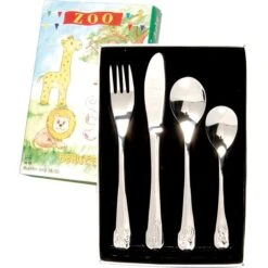 Børnebestik 4 Dele Zoo