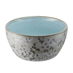 Bitz Skål I Stentøj Grå/lysblå 12 Cm