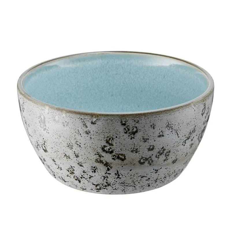 Bitz Skål I Stentøj Grå/lysblå 12 Cm