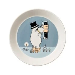 Mumi By Arabia Mumifar Tallerken Grå 19 Cm