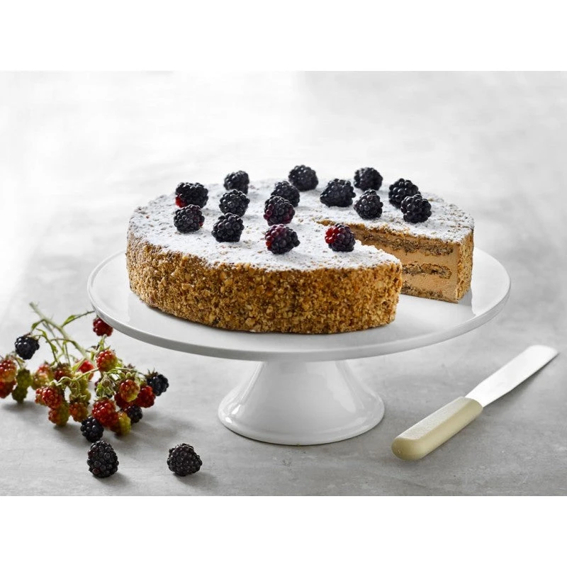 Mette Blomsterberg Kagefad På Fod, Pocelæn Ø30cm - Billede 2