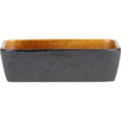 Bitz Fad, Sort/amber 33x21 Cm.