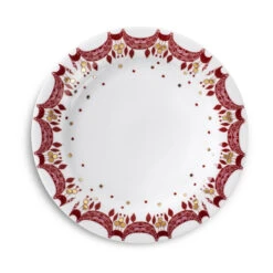 Bjørn Wiinblad Jul Dyb Tallerken Rød