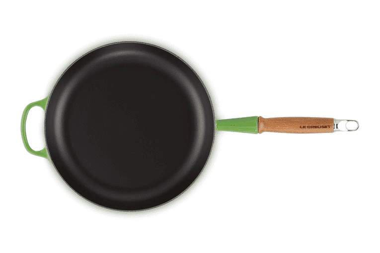 Le Creuset Stegepande M. Træhåndtag 28 Cm. Bamboo Grøn - Billede 2