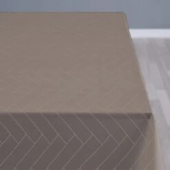 Södahl Damask Dug Tiles 140x220 - Taupe